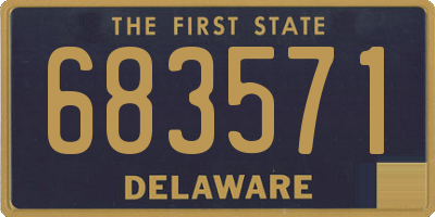 DE license plate 683571