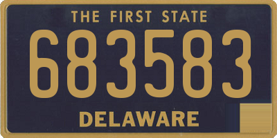 DE license plate 683583