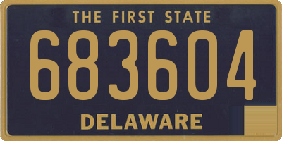 DE license plate 683604