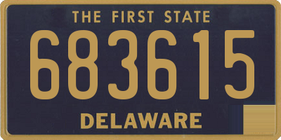 DE license plate 683615