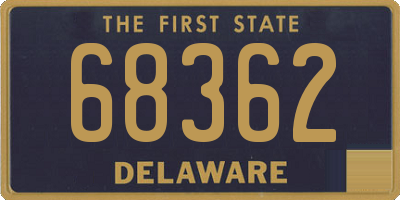 DE license plate 68362