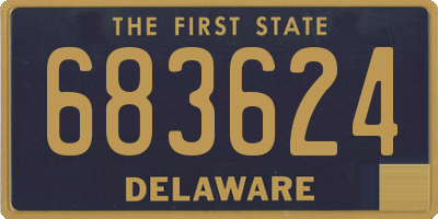 DE license plate 683624