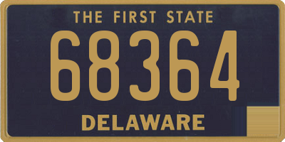 DE license plate 68364