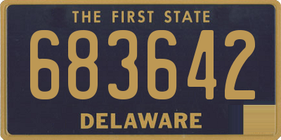 DE license plate 683642
