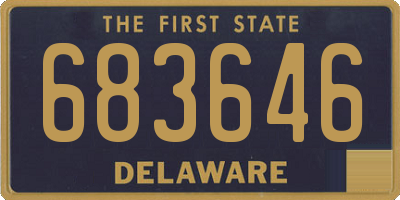 DE license plate 683646