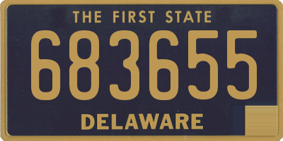 DE license plate 683655