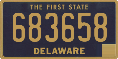 DE license plate 683658