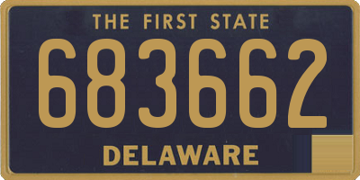 DE license plate 683662