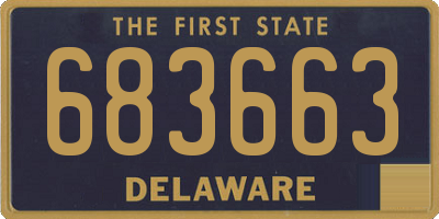 DE license plate 683663