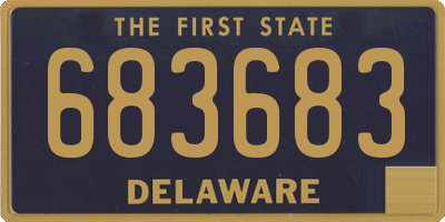 DE license plate 683683