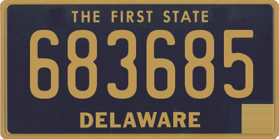 DE license plate 683685