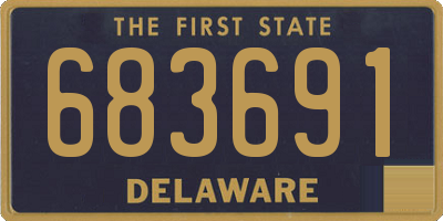 DE license plate 683691