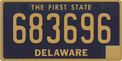 DE license plate 683696