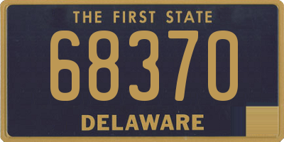 DE license plate 68370