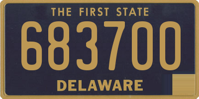 DE license plate 683700