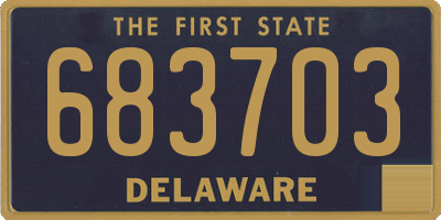 DE license plate 683703
