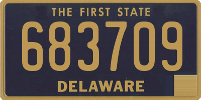 DE license plate 683709