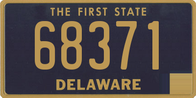 DE license plate 68371