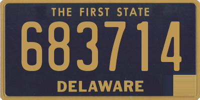 DE license plate 683714