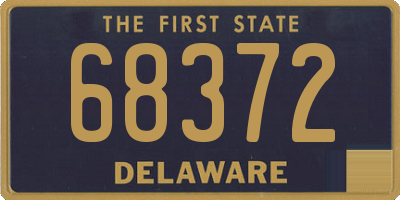 DE license plate 68372