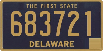 DE license plate 683721