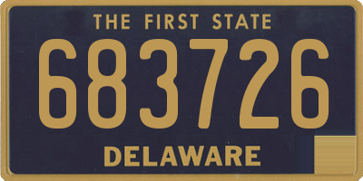 DE license plate 683726