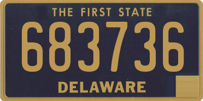 DE license plate 683736