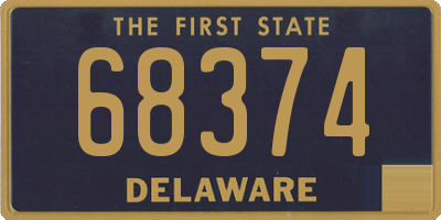 DE license plate 68374