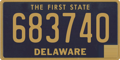 DE license plate 683740