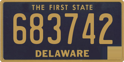 DE license plate 683742