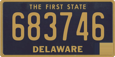 DE license plate 683746