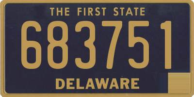 DE license plate 683751