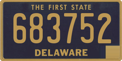 DE license plate 683752
