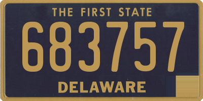 DE license plate 683757