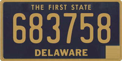 DE license plate 683758