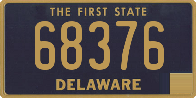 DE license plate 68376