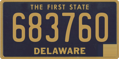 DE license plate 683760