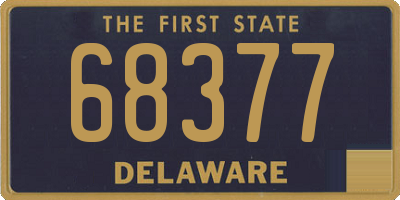DE license plate 68377
