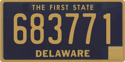 DE license plate 683771