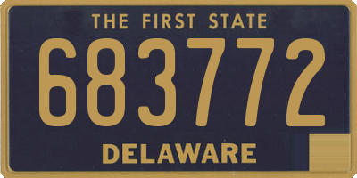 DE license plate 683772