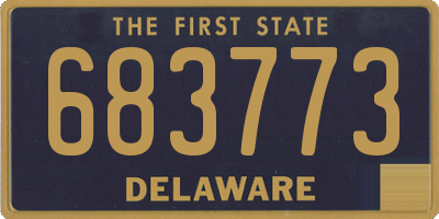 DE license plate 683773