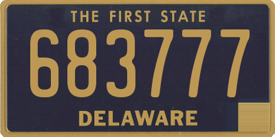 DE license plate 683777