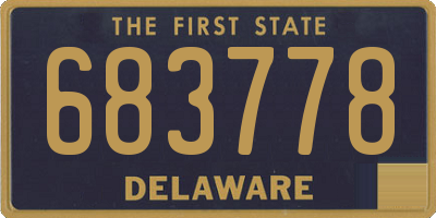 DE license plate 683778