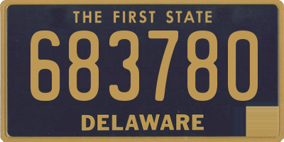 DE license plate 683780