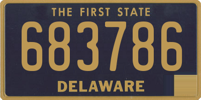 DE license plate 683786