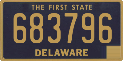 DE license plate 683796