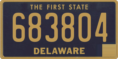 DE license plate 683804