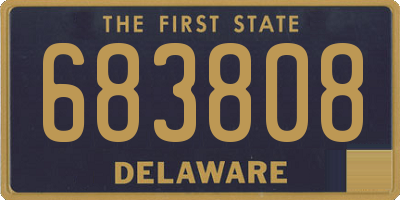 DE license plate 683808