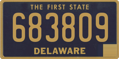 DE license plate 683809
