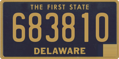 DE license plate 683810